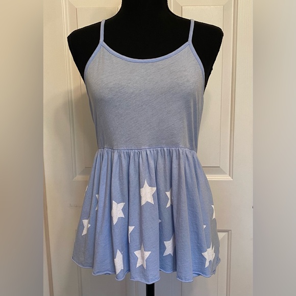 Wildfox Stars Blue Tank Top 4th of July - Picture 2 of 7
